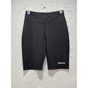 Timberland Women's Logo Biker Shorts - Color: Black  Size: Large